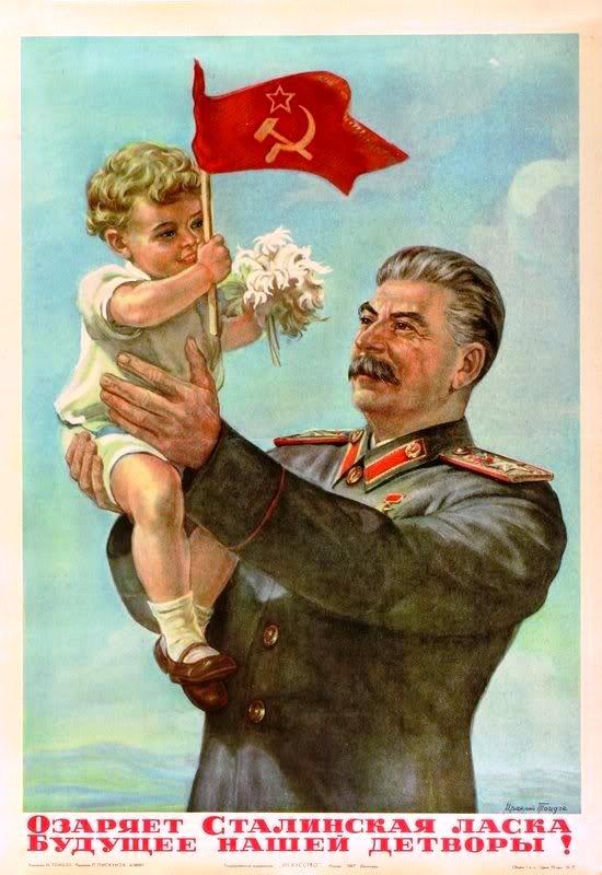 Stalinplakat im Original